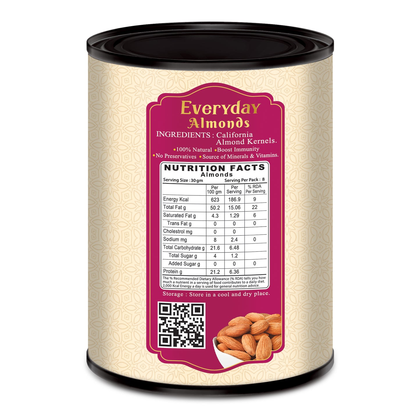 Everyday Almonds - 250gm