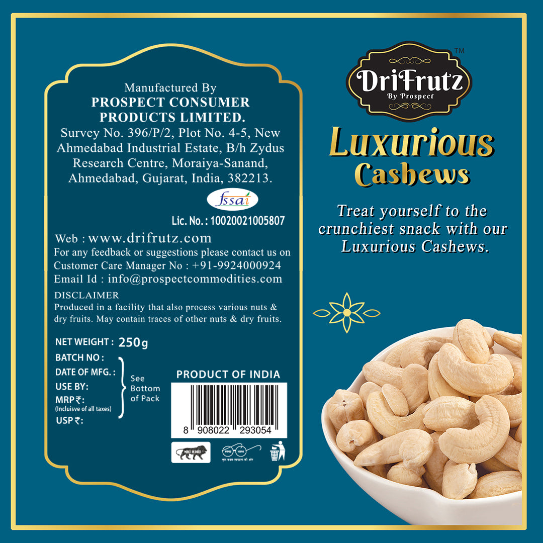 Luxurious Cashews - 400 gm