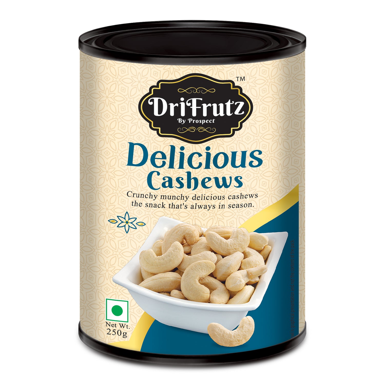 Delicious Cashew - 250gm - DriFrutz