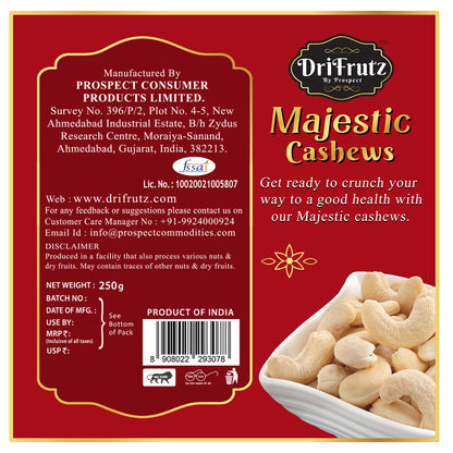 Majestic Cashews - 250 gm